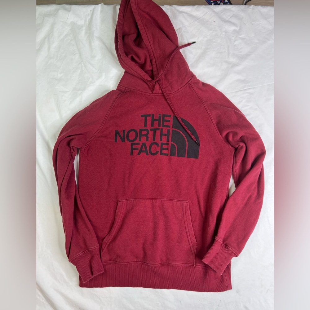 North Face Hoodie Womens Xs Adult Long Sleeve Pullover W Pocket Casual A041124